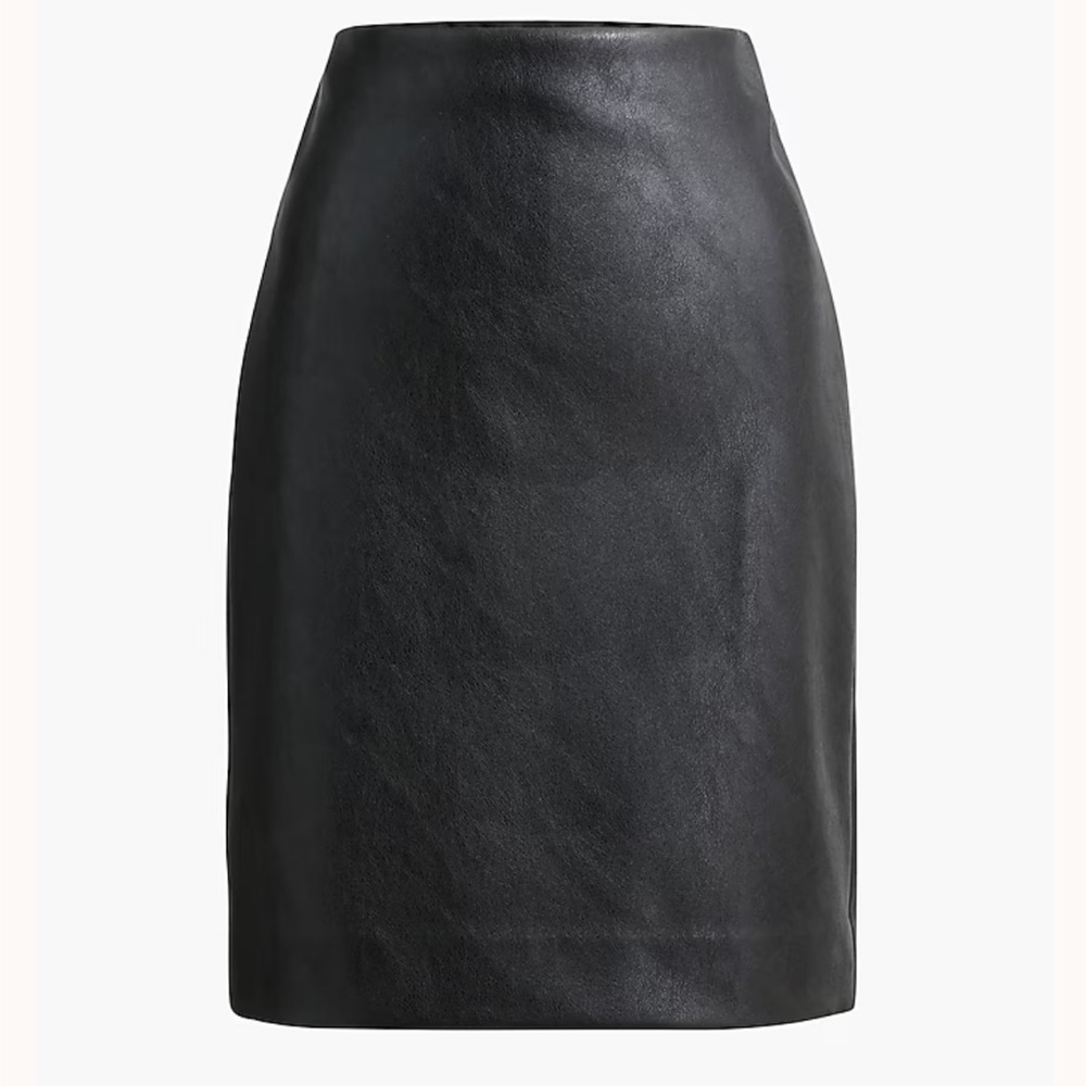 NWT J Crew Factory Faux Leather Pencil Skirt 6